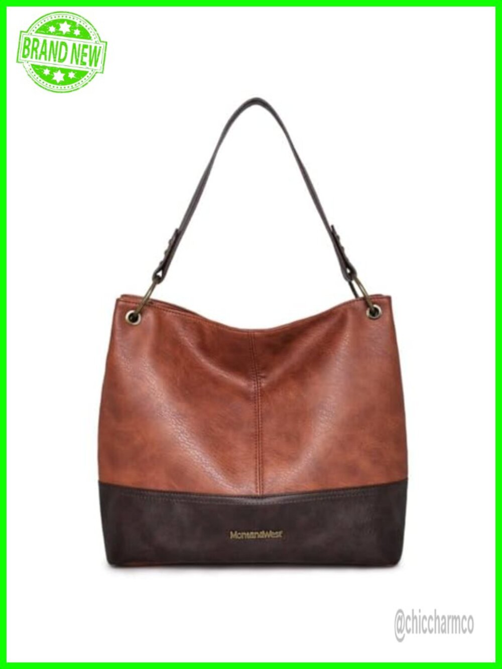 Montana West Hobo Bag Vegan Leather Slouchy Shoulder Tote Handbag